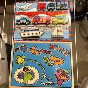 Melissa and Doug chunky puzzle set